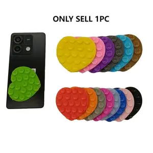 New Heart-Shaped Silicone Dual-Sided Suction Pads, 19pcs Love Design Sticky Pads, Multi-Functional Travel Phone Holder Mount Fixator
