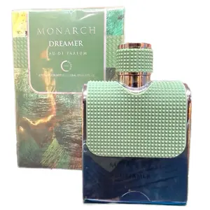 Monarch Dreamer Eau de Parfum 3.0oz Citrus Fresh Limón Mint Luxurious Green Texture Design 90ml Made in UAE