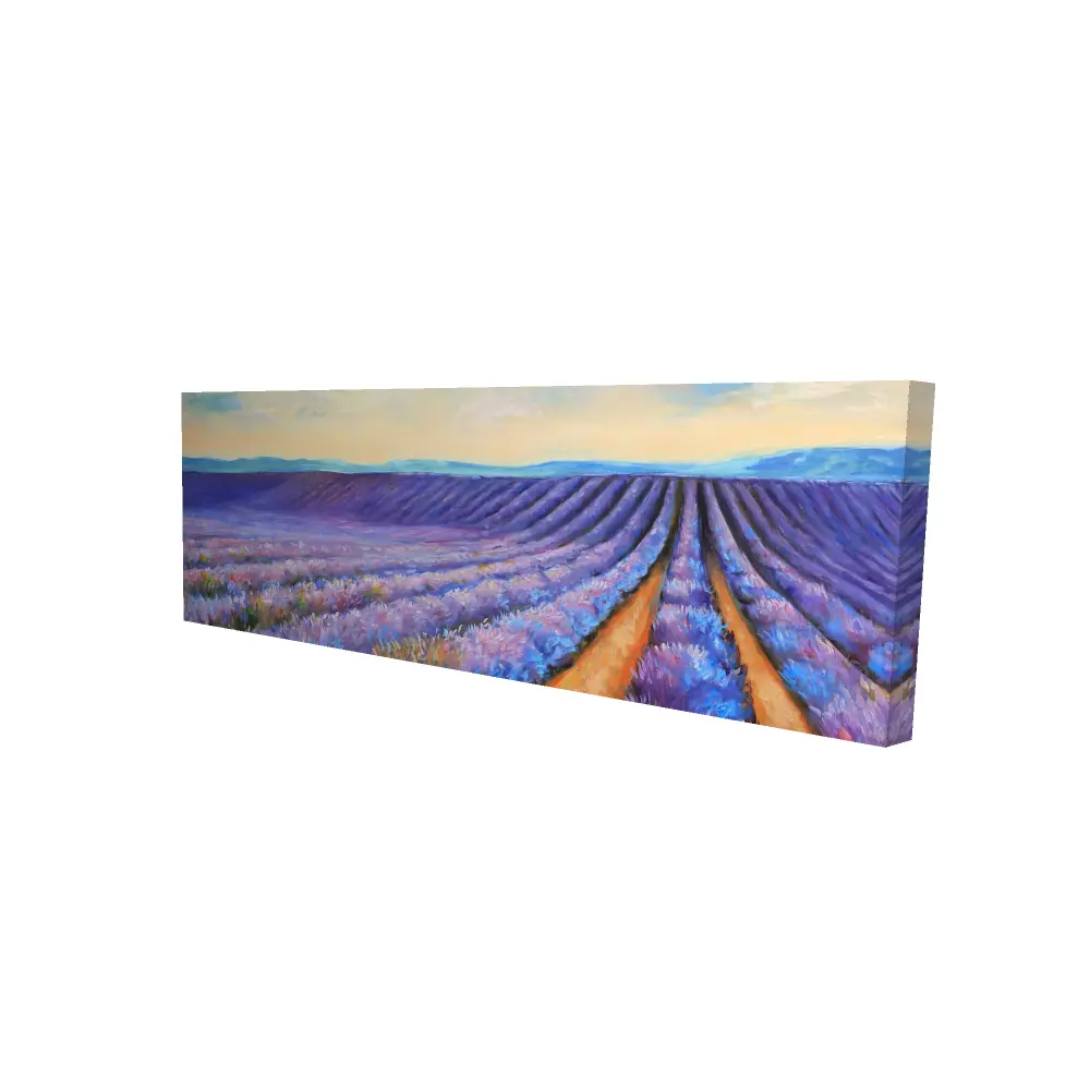 Begin Home Decor 2080-1648-LA108 16 x 48 in. Lavender Fields Canvas - Bedroom Botanical Landscape Decor