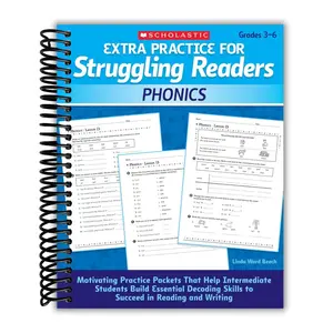 Extra Practice for Struggling Readers: Phonics: Motivating Practice Packets That Help Intermediate Students Build Essential Decoding Skills to Succeed in Reading and Writing (Spiral Bound