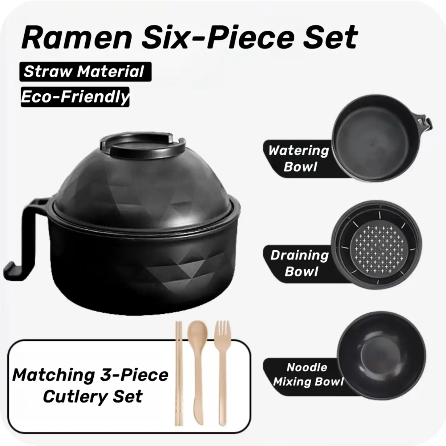 Microwave Ramen Cooker,Ramen Bowl Set,Microwave Noodle Bowl,Ramen Bowl With Chopsticks and Spoon,Noodle Enthusiast's Essential,BPA-Free, gifts for boy