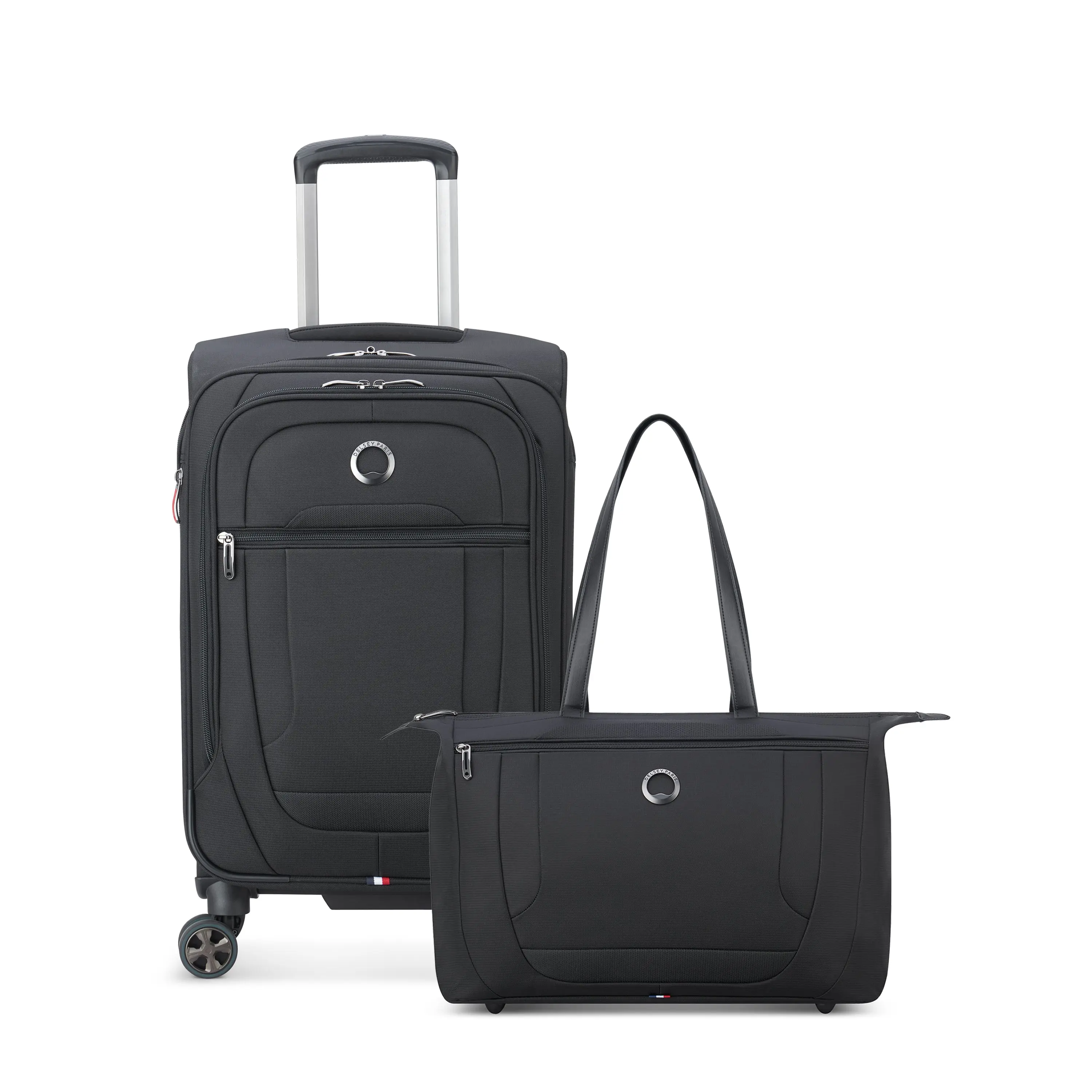 DELSEY Paris Helium DLX Softside 2 Piece Set - Weekender Tote Bag & 20" Carry-On