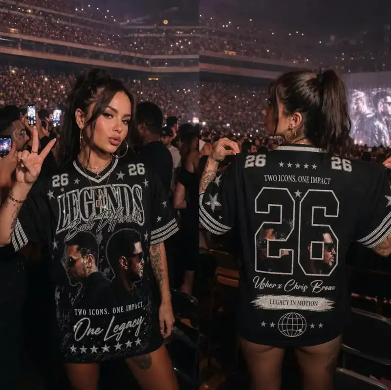 R&B Tour 2026 Concert Baseball Jersey, Hip Hop Music Fan Shirt, Vintage Streetwear Jersey, Unisex Festival Apparel