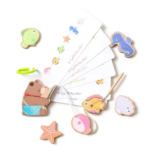 Small Fish Bead Stringing Kit 1pc, DIY Craft Supplies, Perfect for Kids & Beginners, Enhance Motor Skills, Ideal Gift Idea