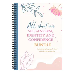 Self-esteem & Confidence Workbook, 1 Count Teenager & Adult Mental Health Planner, Cognitive Behavioral Therapy Activity Planner for Counselors, Teachers & Therapy Agencies