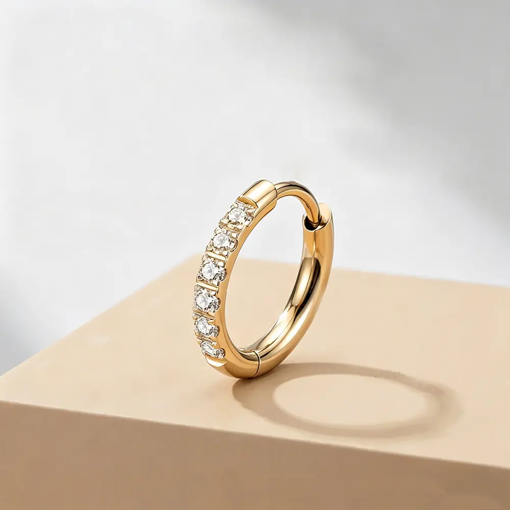 Women's Titanium Steel Zircon Bone Pin Earrings - Diamond-Accented, High-End Small Style Costume Jewelry woman accessory,stud