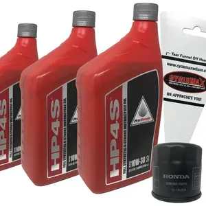 Cyclemax 2003-2023 Genuine Honda CBR600RR Full Synthetic Oil Change Kit