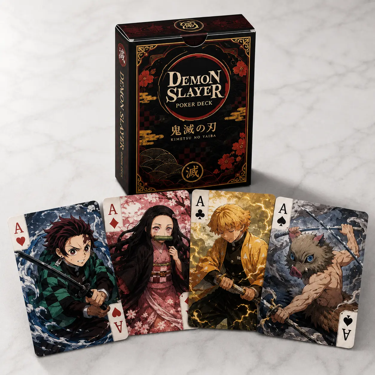 Demon Slayer Playing Cards, Kimetsu no Yaiba Art Deck & Collectible Gift