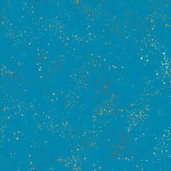 Ruby Star Society Specked, Metallic Bright Blue, 1/2 Yard