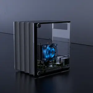 Vilros Raspberry Pi Reveal For Raspberry Pi 4 --A Raspberry Pi & SSD Compatible Cooling Desktop Style case