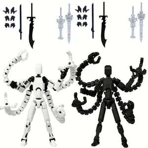 1Pcs Assembled T13 Nova Action Figure Set, 3D Printed Multi-Joint Posable Robot, Game Enthusiast Toy & Desktop Decor