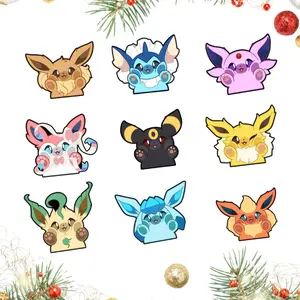 Eeveelutions Vinyl Peeker Sticker, Sylveon, Vaporeon, Jolteon, Flareon, Espeon, Umbreon Laptop, Tumble or Mug, Car