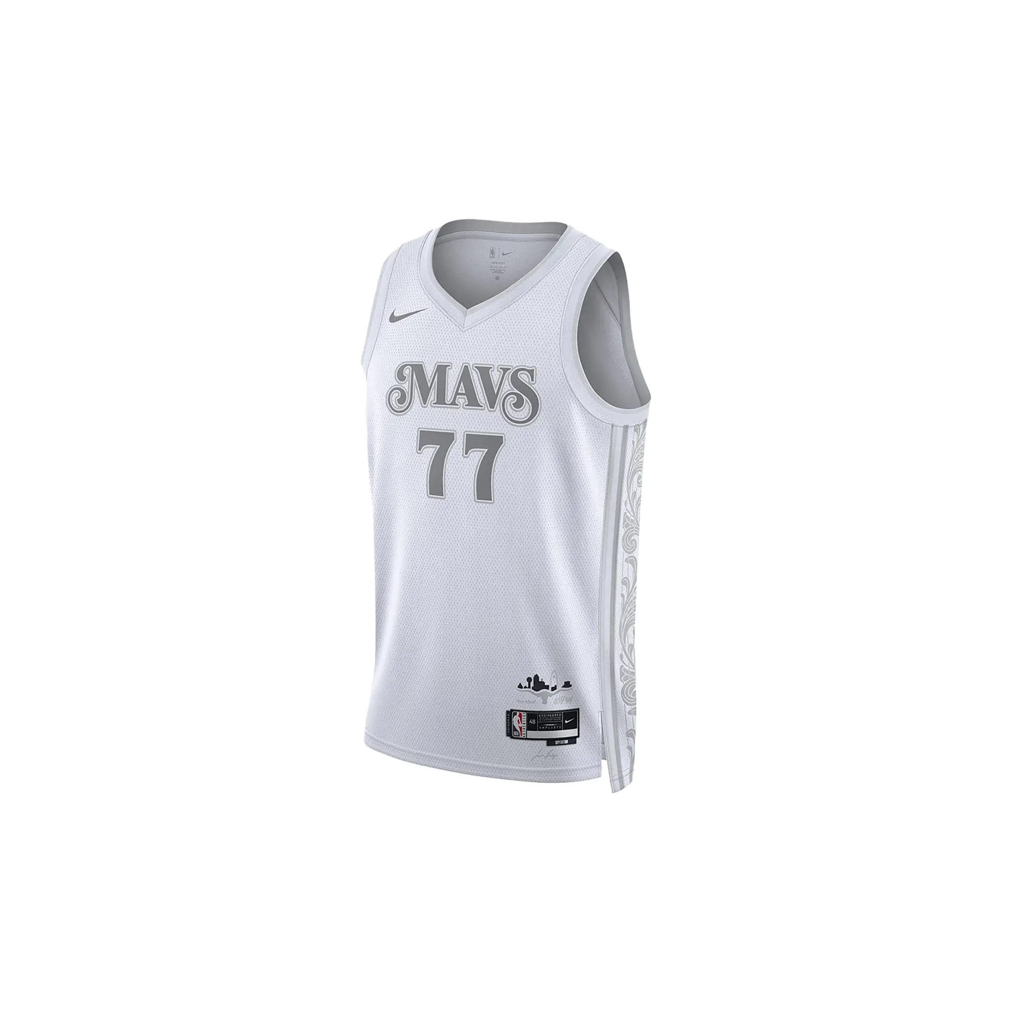 NBA MAVERICKS DONIC CITY EDITION 2024/25 SWINGMAN JERSEY "White" FQ4339 100
