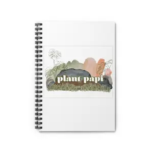 Plant Daddy Spiral Notebook| Ruled Line Garden Notebook| Gardener Journal
