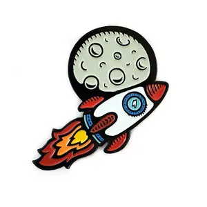 Rocket Ship Fridge Magnet