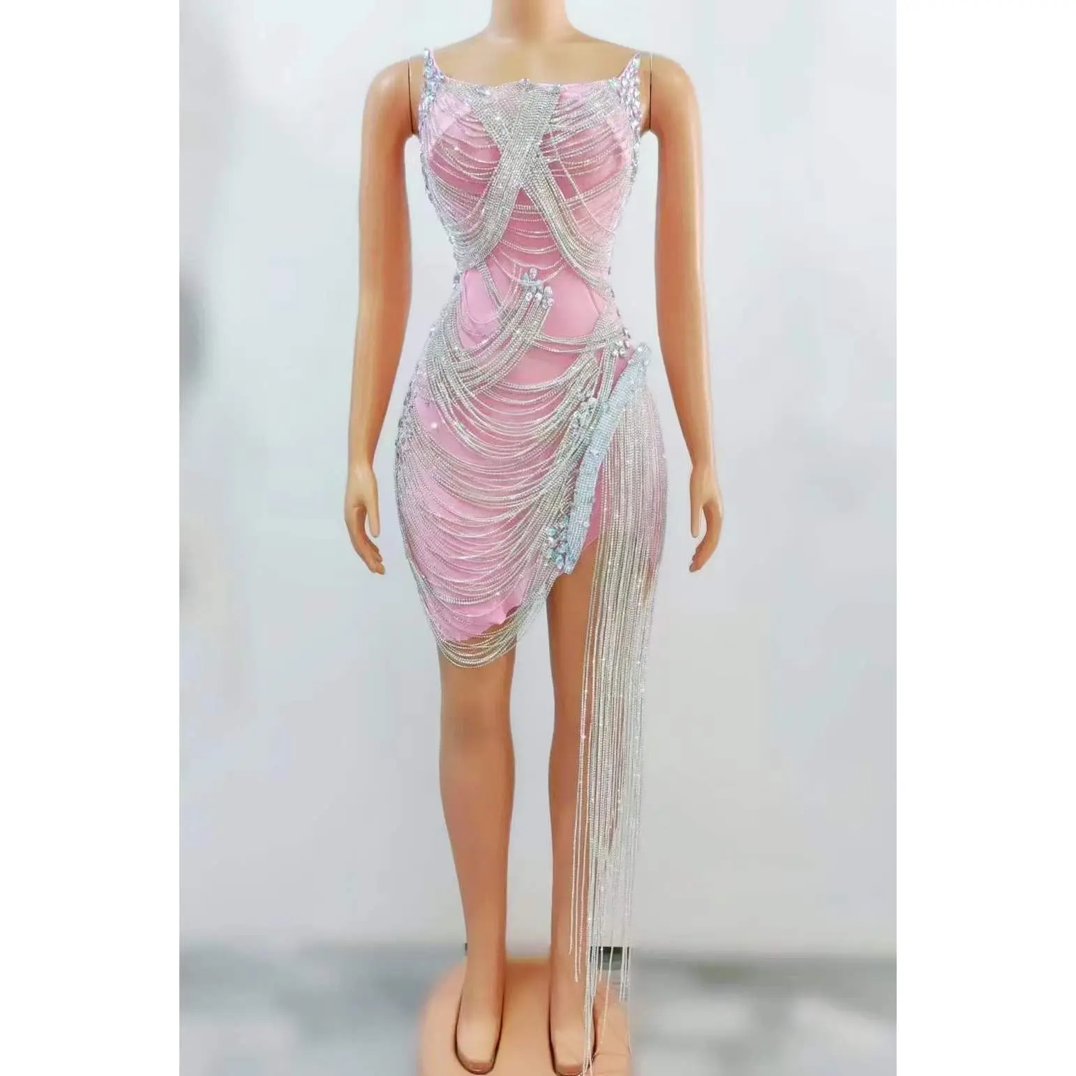 MaLisa Dress  Ab and Pink Ready to Ship