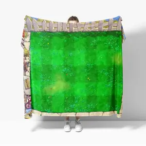 Cozy Lightweight  Blanket  Plants vs Zombies Game Map Nostalgia Decor for Couch Sofa Bed Hostel A multi-functional and beautiful blanket suitable for decoration, use and as a gift. Add some fun to your home