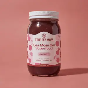 TrueSeaMoss Cherry Irish Sea Moss Gel – Rich in Minerals & Vitamins – supports immune, improves digestion, boost energy, skin & hair health