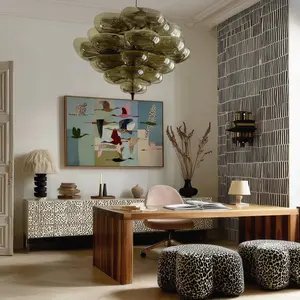 Whimsical Birds Art Print: Colorful Crane Illustration, Modern Folk Decor