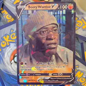 The Real Booty Warrior Pokemon Card - Boondocks