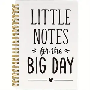 Little Notes for The Big Day Notebook, 1 Count Planner Notebook Wedding Journal with 50 Pages, Engagement Bride Gifts, Wedding Planning Notebook