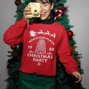 [Sale off up to 50%] Nakatomi Plaza Christmas Party 1988 Sweatshirt, Funny Xmas Holiday Sweat, Retro 80s Die Movie Fan Gift, Festive Holiday Jumper,Christmas Tee