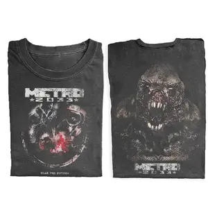 Metro 2033 T-shirt, Post Apocalyptic Game Graphic Tee, Survival H0rr0r Gamer Shirt, Dark Aesthetic Tee, Gift for Gamers, Gift for Men, Gift for Women