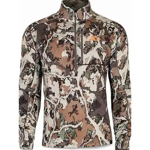 Men's Furnace Quarter Zip - Merino Camo Hunting Long Sleeve, Insulated Midlayer, Hunting Gear For Men 4 KD7