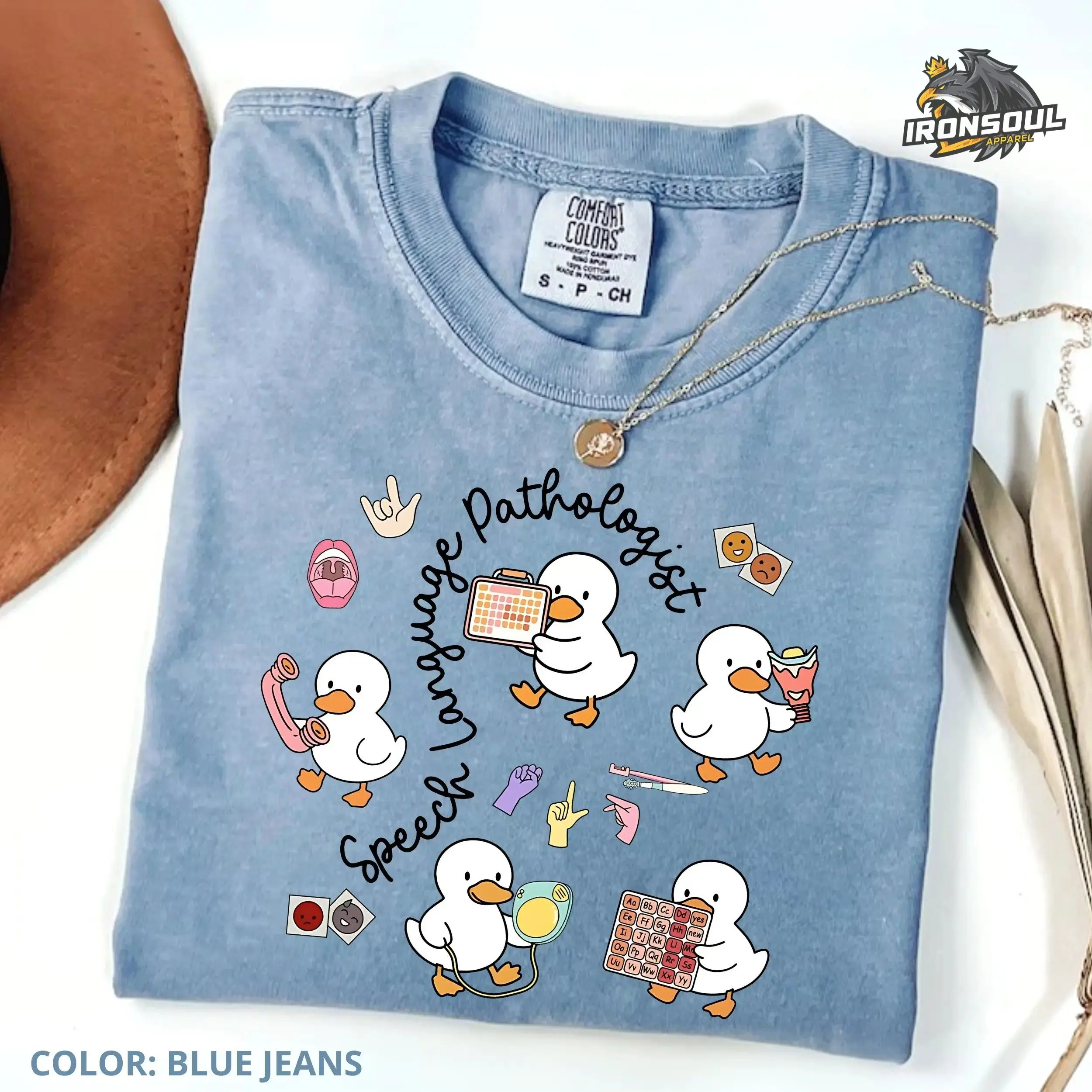 Comfort Colors Speech Language Pathologist Shirt, Funny Silly Goose T-shirt for Women, Cute SLP Tee, Apparel Made In The US - IronSoul Apparel		