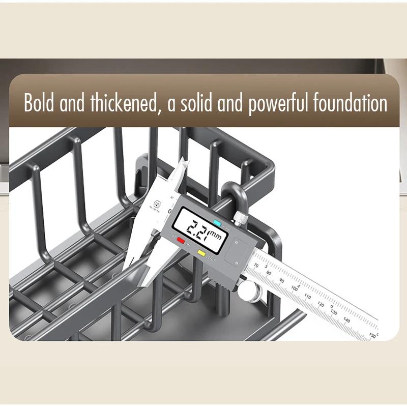 Kitchen Sink Drain Rack Organizer Abs Plastic Self-Draining Sink Shelf Soap Sponge Holder Dishcloth Towel Rack Filter Basket Does not apply