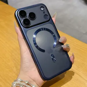 【New Year Special Offer】Holiday-Themed Matte Electroplated PC Magnetic Phone Case for iPhone 17 Pro/17 Pro Max – Full Camera Lens Coverage, All-Round Defense, Military-Grade Drop Resistance, Magnetic Adsorption & Perfect Fit