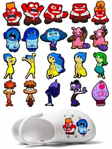 20pcs Shoe Charms for Crocs, Cute Cartoon Shoe Decorations Accessories Buckle For Bubble Slides Clogs Sandals