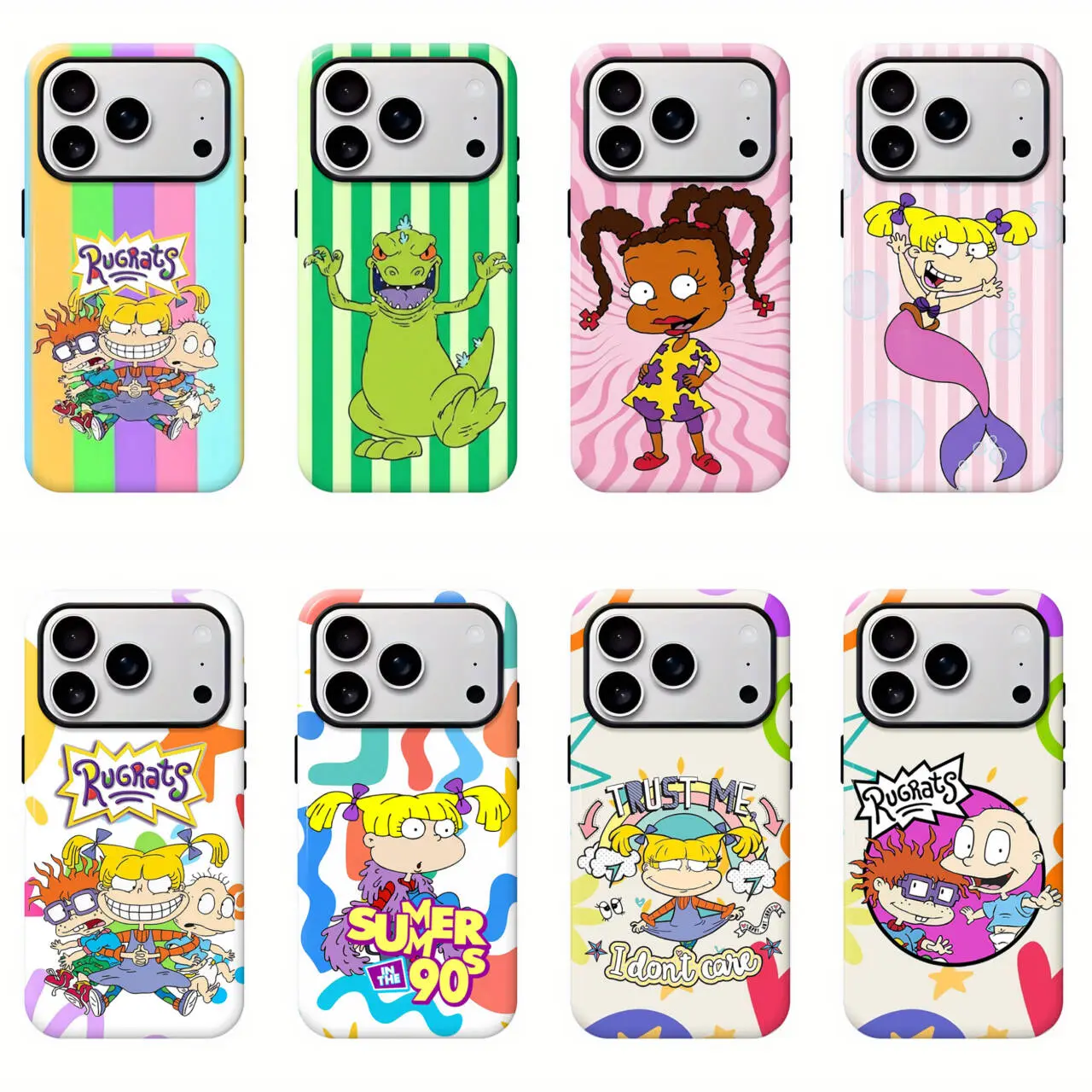 Rugrats Retro Cartoon Phone Case, Cute 90s Nostalgia Merch Phone Shell, Slim Shockproof Protective Cover For iPhone 11/12/13/14/15/16/17 Pro Max Series & Samsung S24-S26 Series, Perfect Lovely Gift For Her And Him