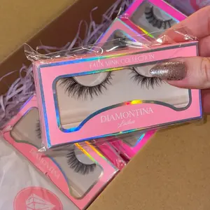 Lash Box with 10 Pairs of Natural and Dramatic Eyelashes and 2 Makeup Lash Glues