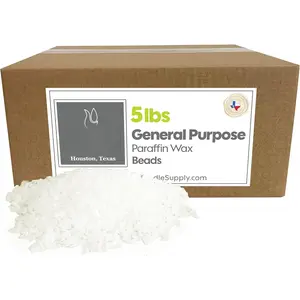 Refined Paraffin Wax Beads - for  Making, Canning, Waterproofing, Furniture/Metal Preservation DIY Projects (5 lb)