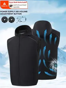 Summer Cooling Vest with Dual Fan Technology, Unisex Camouflage Air Conditioning Work Vest, Breathable Protective Workwear