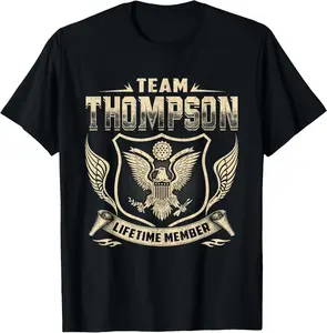 Thompson Last Name Shirt Team Thompson Lifetime Member T-Shirt UA2