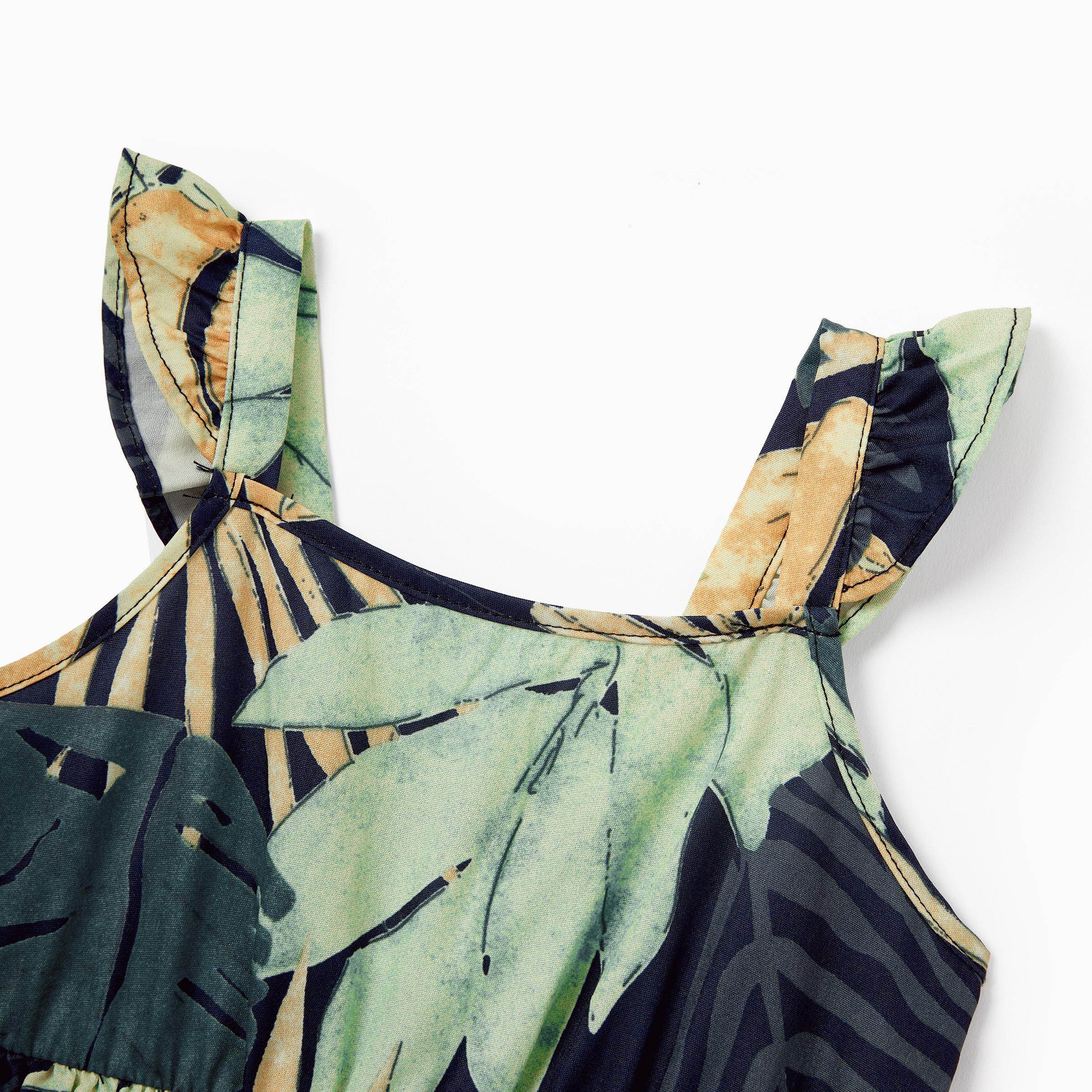 PatPat Family Matching Tropical Floral Print Jumpsuits for Mommy and Me Womenswear Piece PatPat Family Matching Tropical Floral Print Jumpsuits for Mommy and Me Womenswear Piece