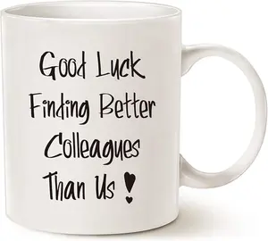 Good Luck Finding Better Colleagues Than Us Coffee Mug for Coworkers Leaving Gifts, Funny Leaving, Farewell, New Job, Retirement, Going Away Gift for Co-workers, Boss Cup White 11 Oz