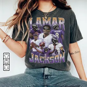 [Sale off up to 50%] Lamar Jack.son Baltimore Shirt, 90s Vintage Football Fan Gift, Unisex Christmas Present, Graphic Streetwear T-shirt