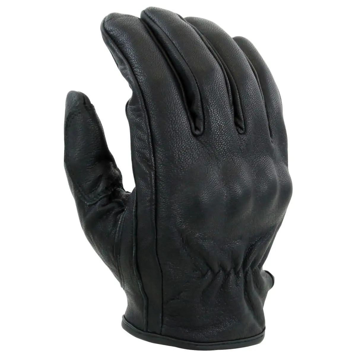 Vance Men's Black Cowhide Leather Knuckle Armored Riding Gloves Vance Men's Black Cowhide Leather Knuckle Armored Riding Gloves