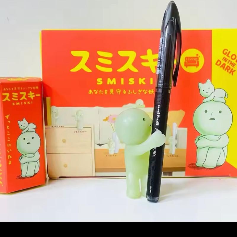 SMISKI lIVING Series Noctilucent Green Doll Blind Box Action Figures Decoration Model Toy Fans Children Gifts Random 1Pcs