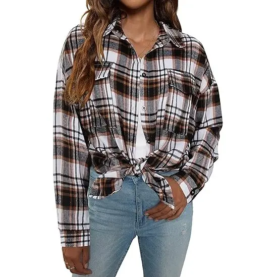 Brown and Black Plaid