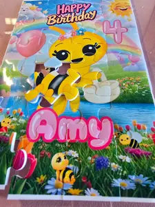 Personalized Kids Puzzle 4x6" – 24 Pieces | Birthday Party Favor