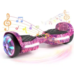 Scooter, Bluetooth Speakers and LED Light-Up Wheels, APP Control, Dual 250W Motors, 8.5 mph Max Speed & 8.5 Miles Max Range, Gifts for Kids Adults Girls Boys