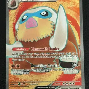 POKEMON- Mamoswine ex 174/159 Sv09: Journey Together Ultra Rare Full Art