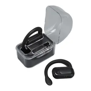 Translator Earbuds BL02BT 144 Languages 3 Modes Bluetooth 5.3 Rechargeable Wireless Language Translator Earhooks for Music Call Stereo Sound Black White