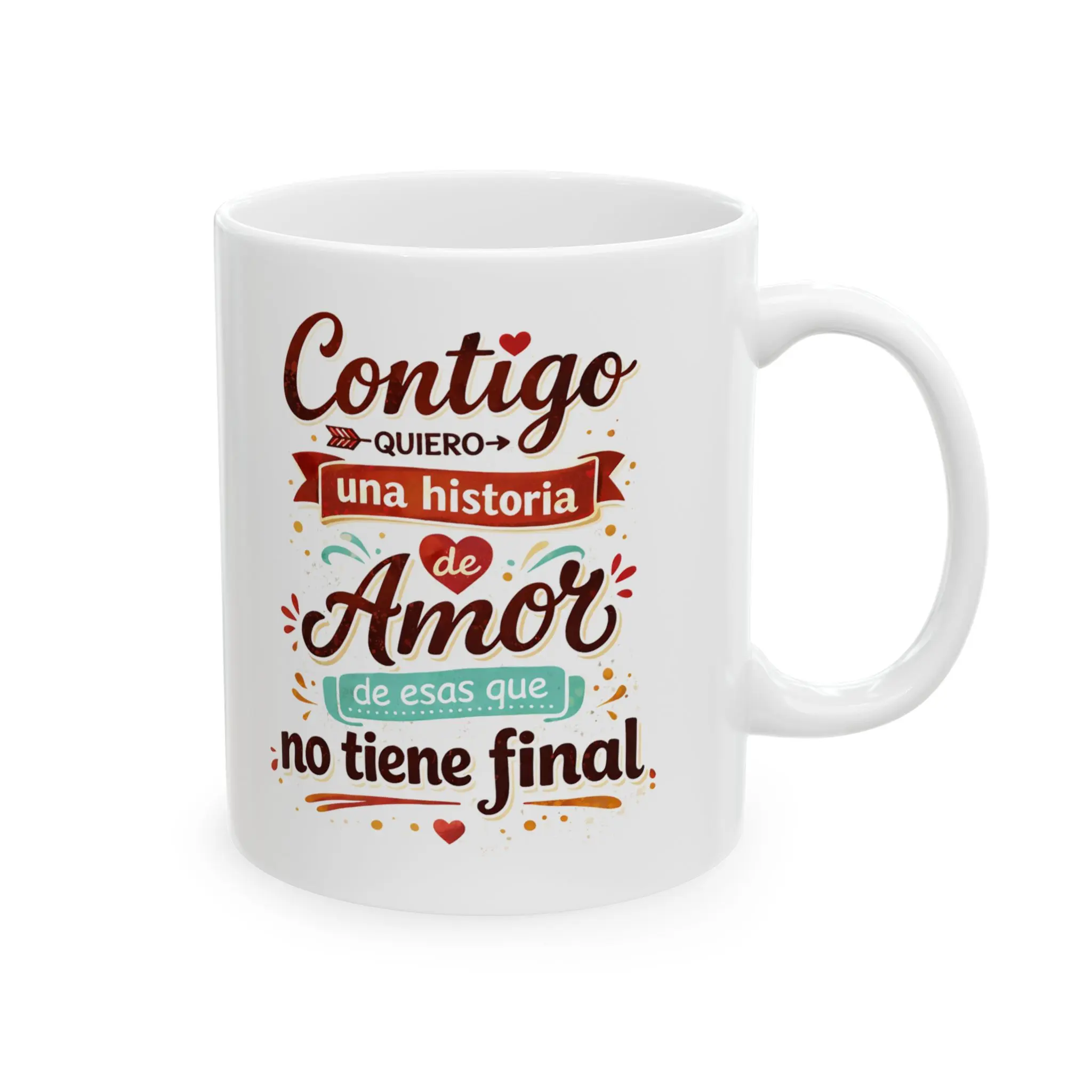 Valentine’s Mug 💘 | Contigo Quiero una Historia de Amor