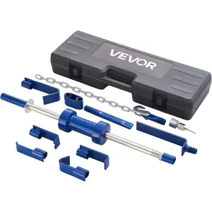 VEVOR Dent Puller Kit, 13 lbs 14-in-1 Slide Hammer Dent Removal Kit, Heavy-Duty Auto Body Truck Repair Automotive Damage Remover Tool Repair Frame with Carrying Case, Extension Rod, Non-Slip Handle