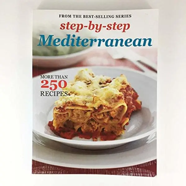 Used Paperback Book - Step-by-Step Mediterranean (Home Cooking, 250+ Recipes, Bay Books, English, Soft Cover, 0.65 lbs)